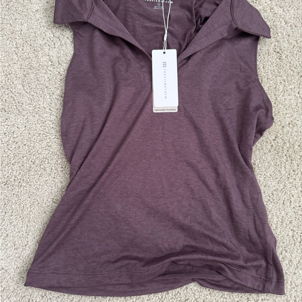 Travis Mathew Women's Plum Sleeveless Blouse